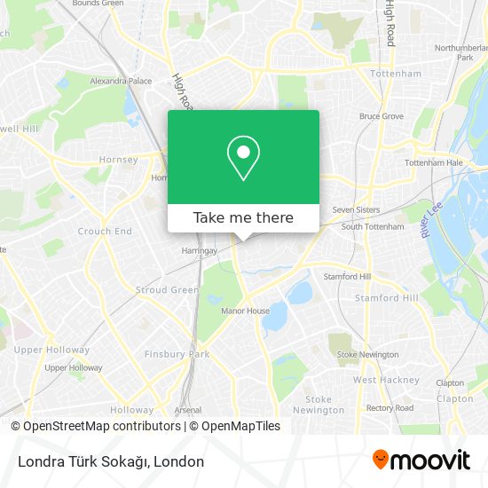 Londra Türk Sokağı map