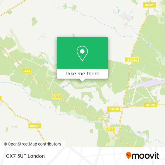 OX7 5UF map