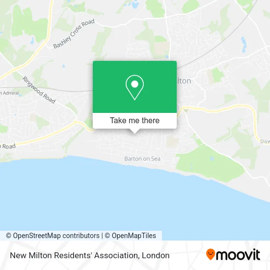 New Milton Residents' Association map