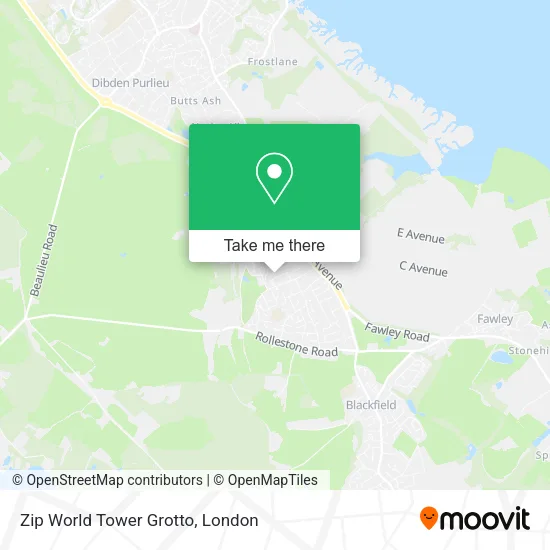 Zip World Tower Grotto map