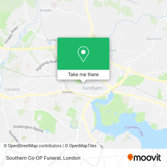 Southern Co-OP Funeral map