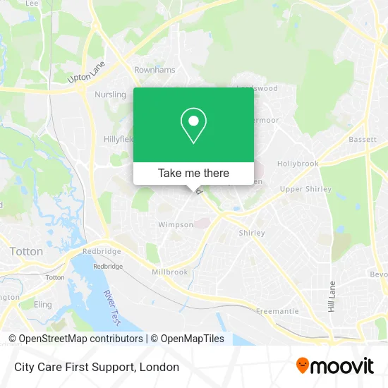 City Care First Support map