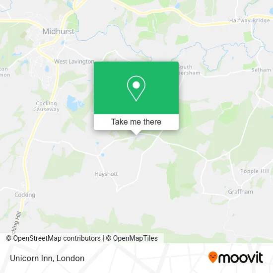 Unicorn Inn map