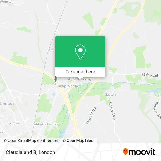 Claudia and B map