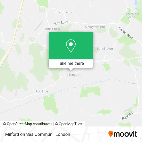 Milford on Sea Communi map