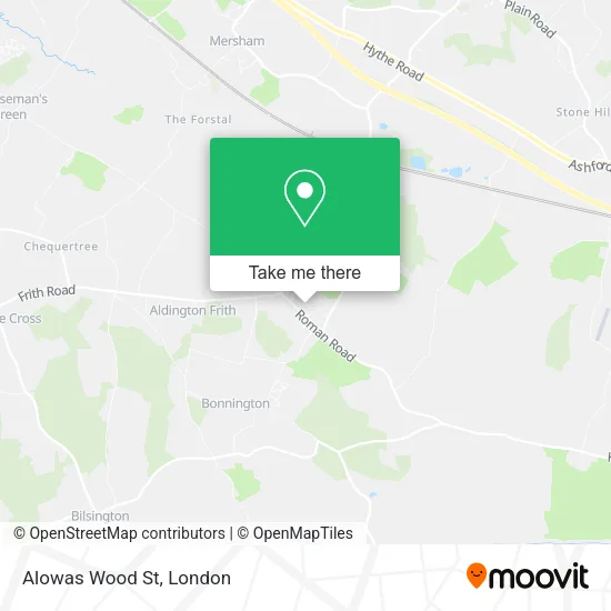 Alowas Wood St map