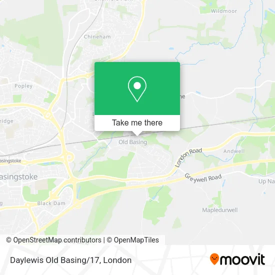 Daylewis Old Basing/17 map