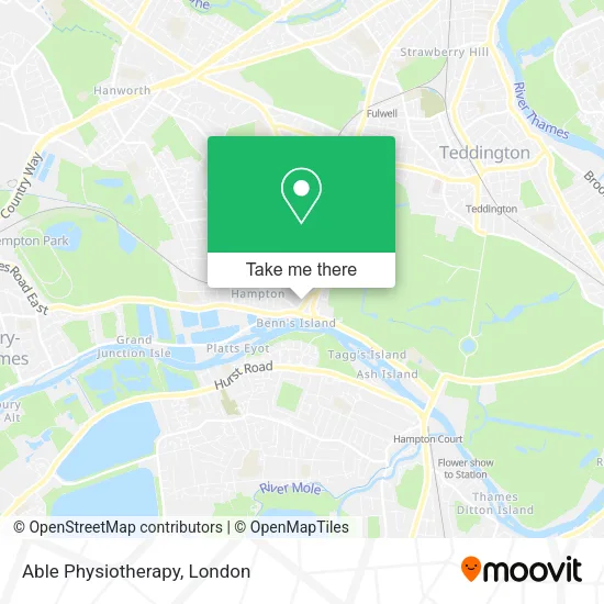 Able Physiotherapy map
