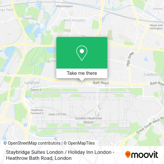 Staybridge Suites London / Holiday Inn London - Heathrow Bath Road map