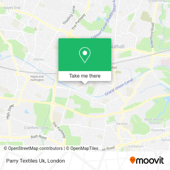 Parry Textiles Uk map