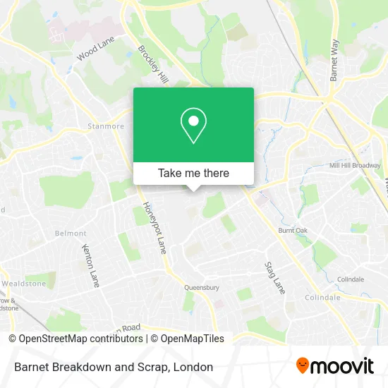 Barnet Breakdown and Scrap map