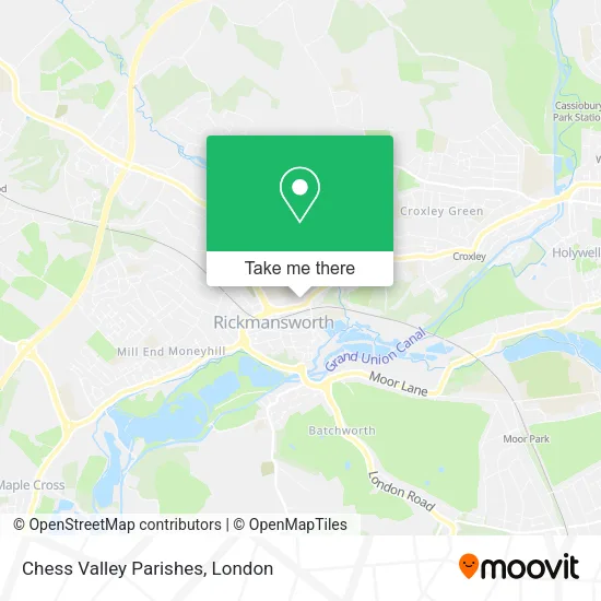 Chess Valley Parishes map