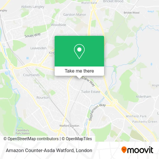 Amazon Counter-Asda Watford map