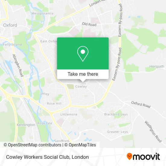 Cowley Workers Social Club map