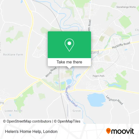 Helen's Home Help map