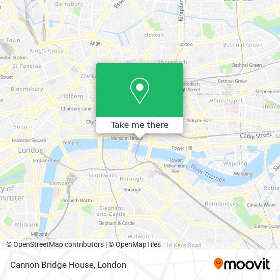Cannon Bridge House map