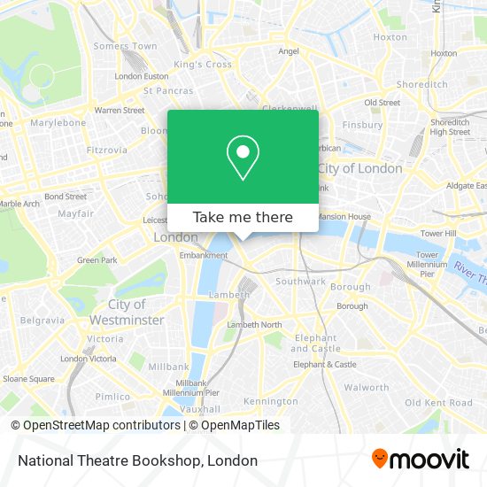 National Theatre Bookshop map
