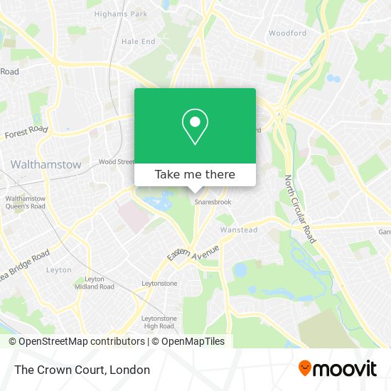 The Crown Court map