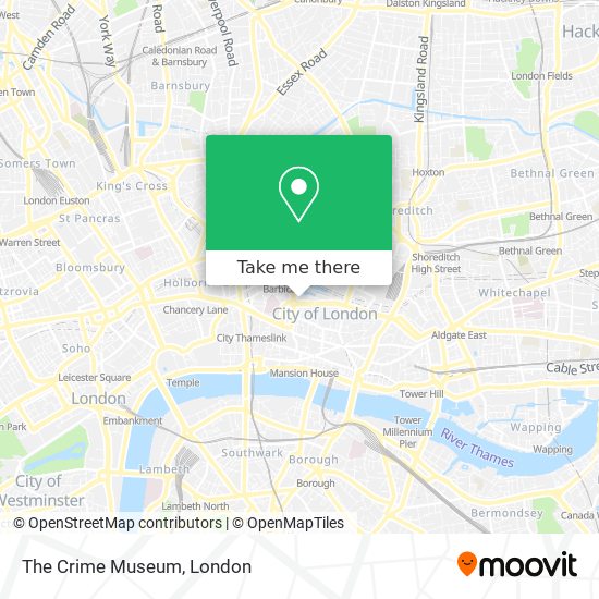 The Crime Museum map