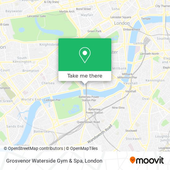 Grosvenor Waterside Gym & Spa map