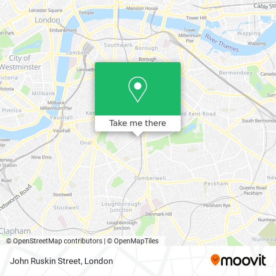 John Ruskin Street map