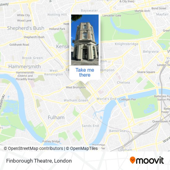 Finborough Theatre map