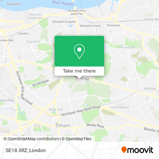 SE18 3RZ map