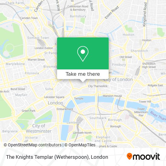 The Knights Templar (Wetherspoon) map