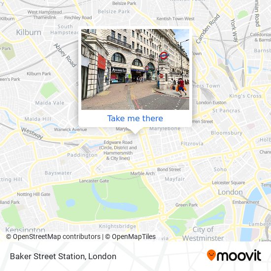 Baker Street Station map