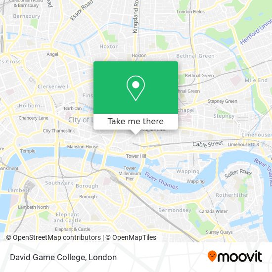 David Game College map