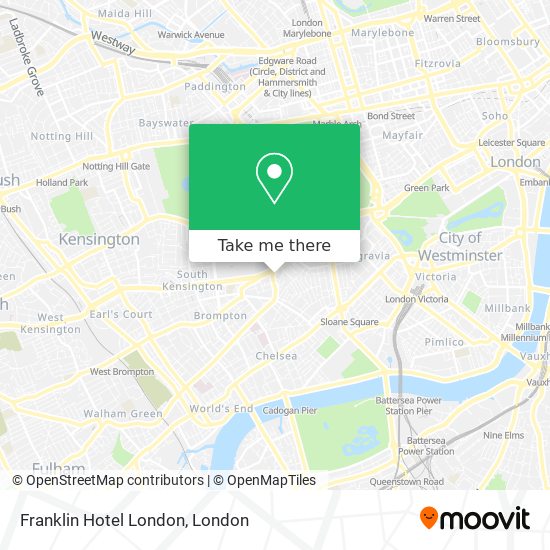 Franklin Hotel London map