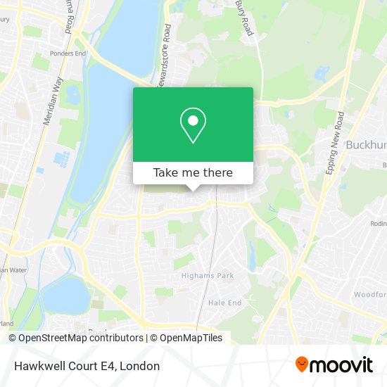 Hawkwell Court E4 map