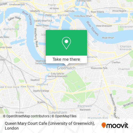 Queen Mary Court Cafe (University of Greenwich) map