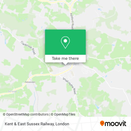 Kent & East Sussex Railway map