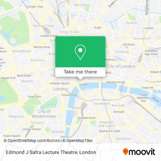 Edmond J Safra Lecture Theatre map