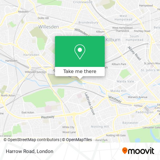 Harrow Road map