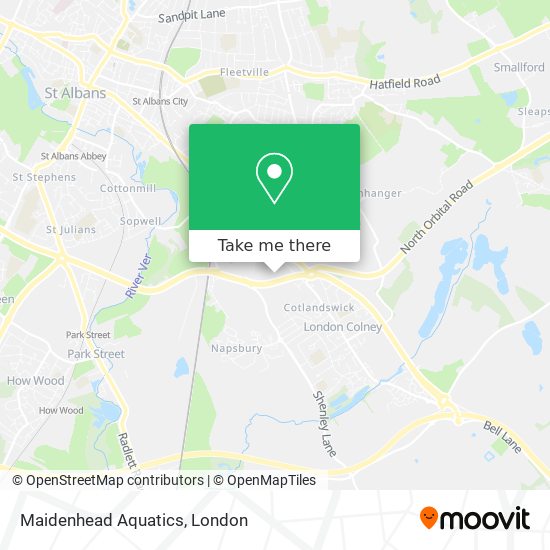 Maidenhead Aquatics map