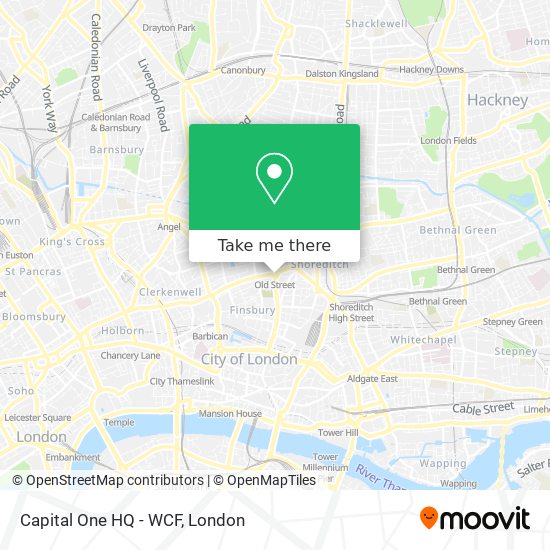 Capital One HQ - WCF map