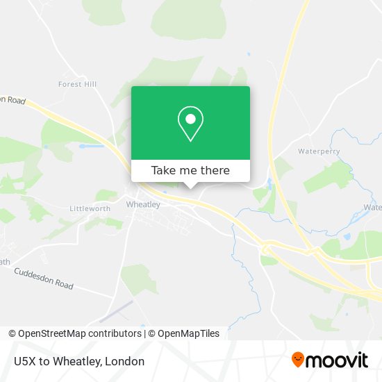 U5X to Wheatley map