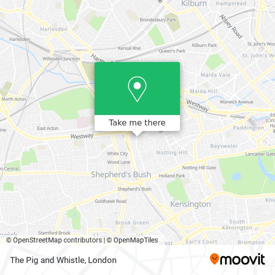 The Pig and Whistle map