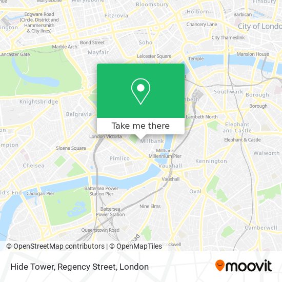 Hide Tower, Regency Street map
