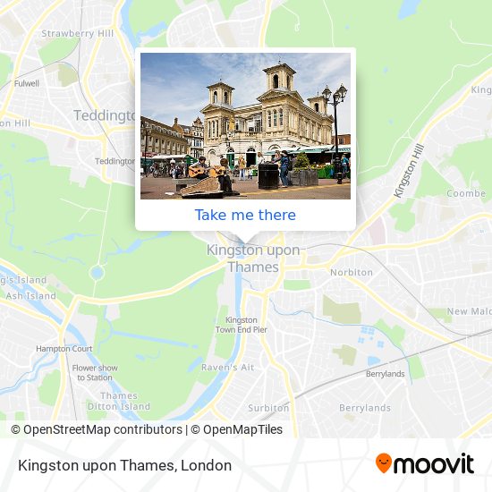 Kingston upon Thames map