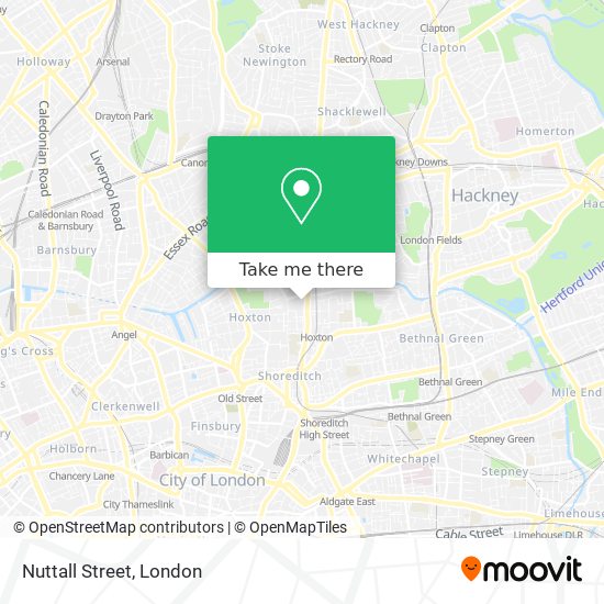 Nuttall Street map