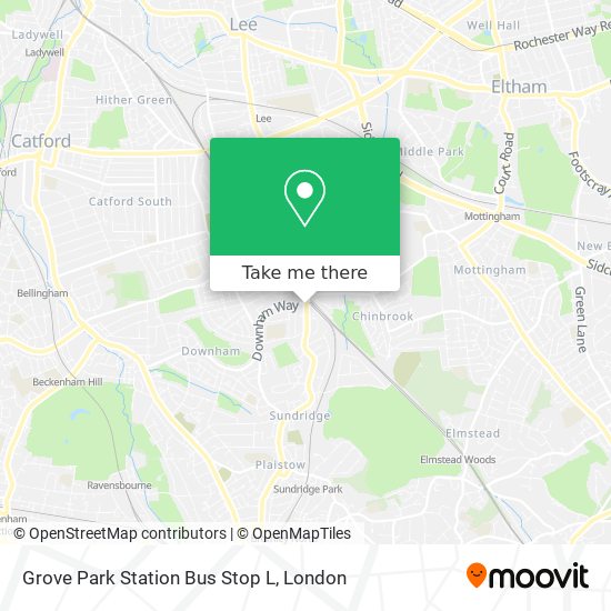 Grove Park Station Bus Stop L map