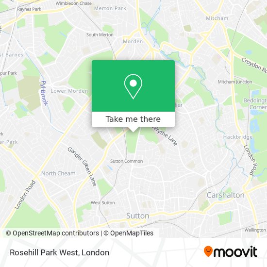 Rosehill Park West map