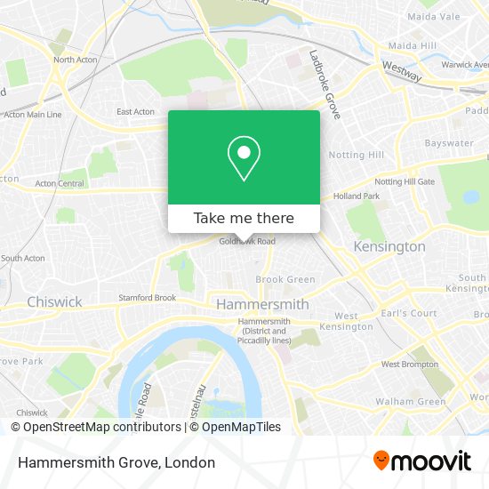 Hammersmith Grove map