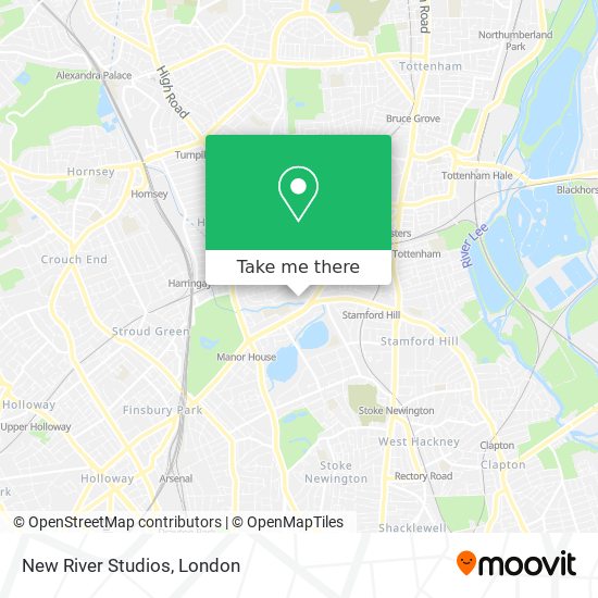 New River Studios map
