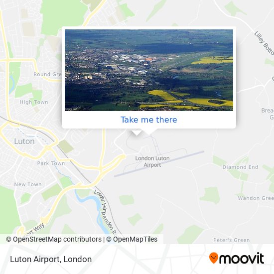 Luton Airport map