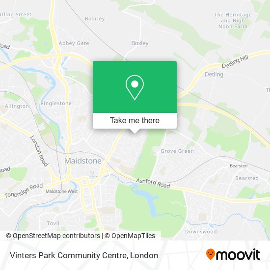 Vinters Park Community Centre map