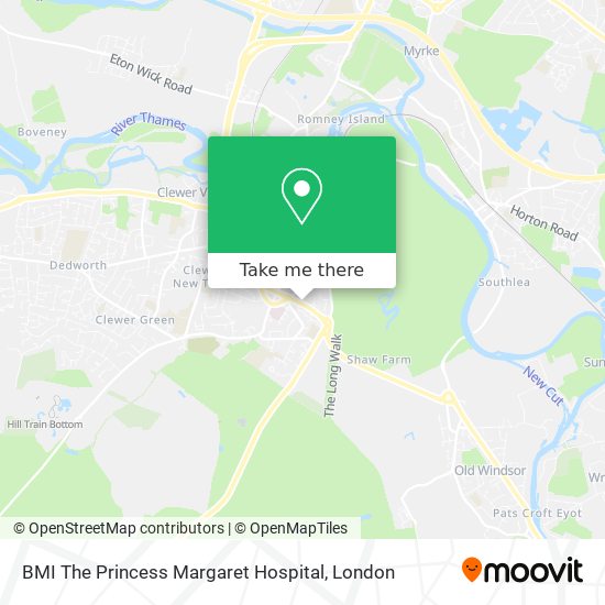BMI The Princess Margaret Hospital map
